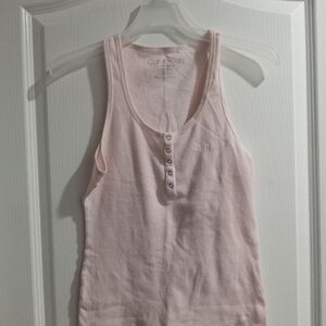Calvin Klein Light Pink Buttoned Tank Top